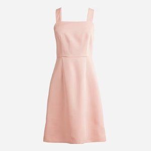 Squareneck A-line dress in Gramercy twill